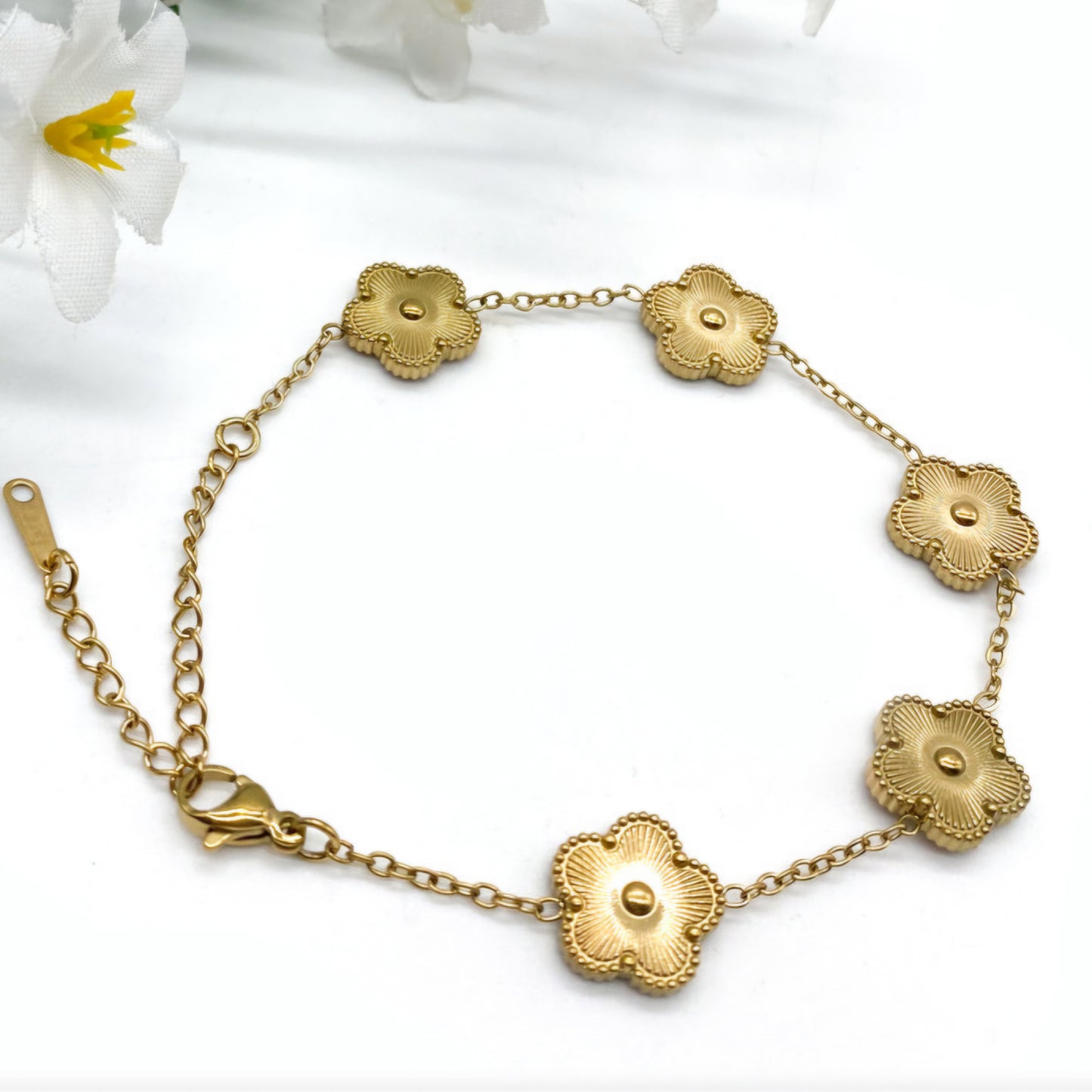 CLOVER - Gold Chain Bracelet