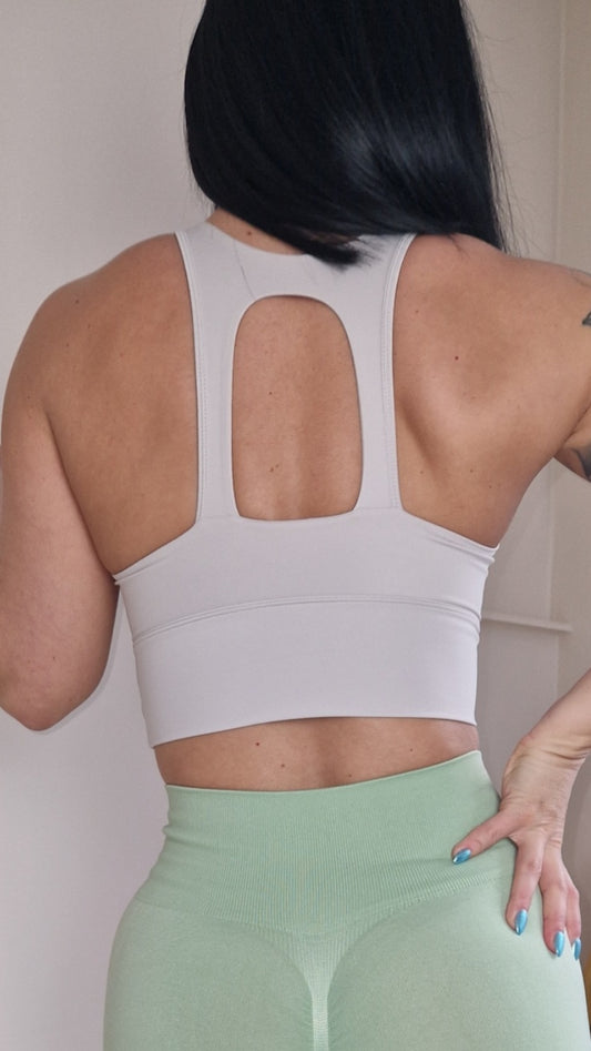 ADDISON - Cut Out Back Gym Top
