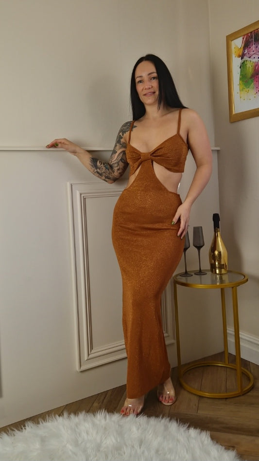 ELSA - Premium Open Back Maxi Dress