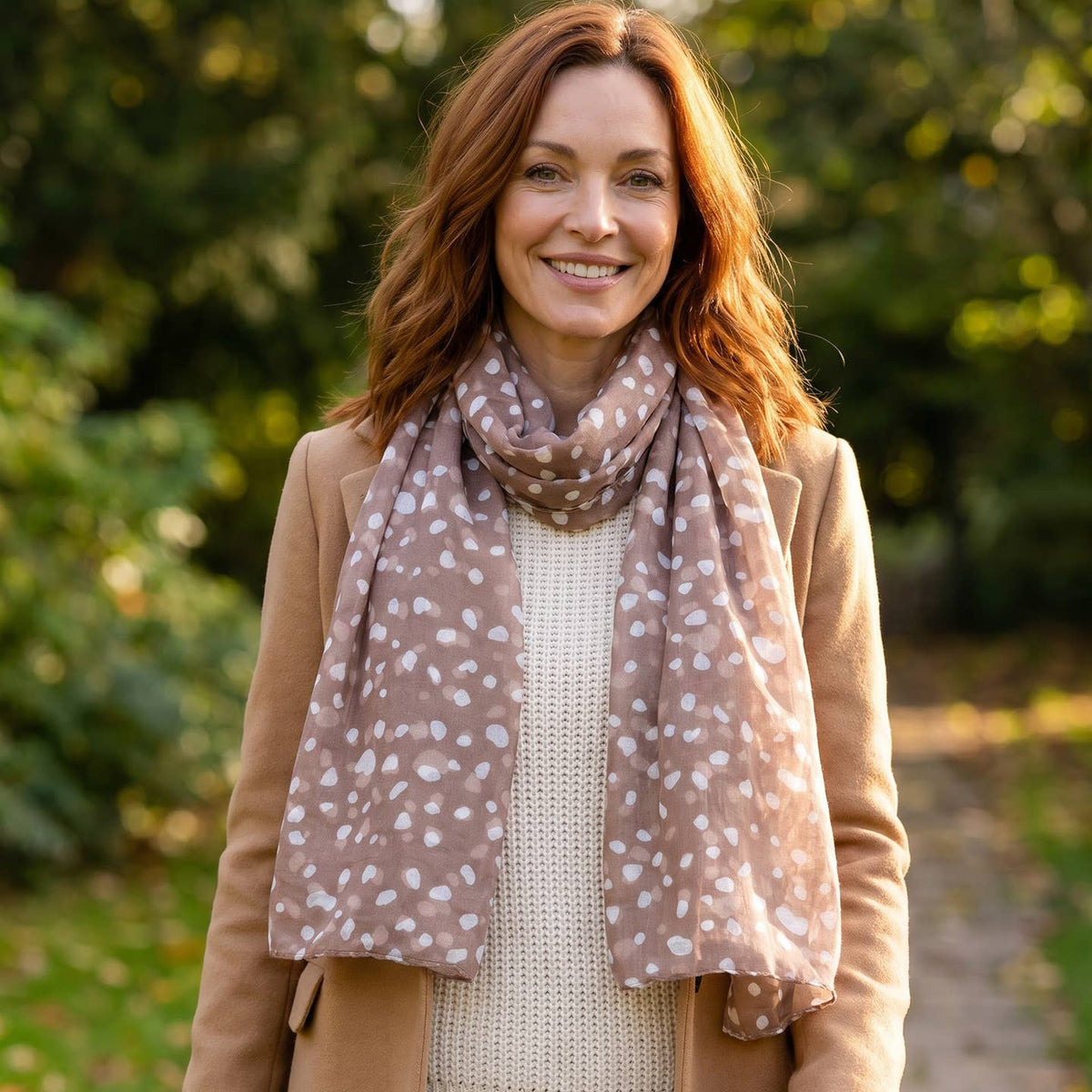 FAWN - Deer Print Lightweight Scarf
