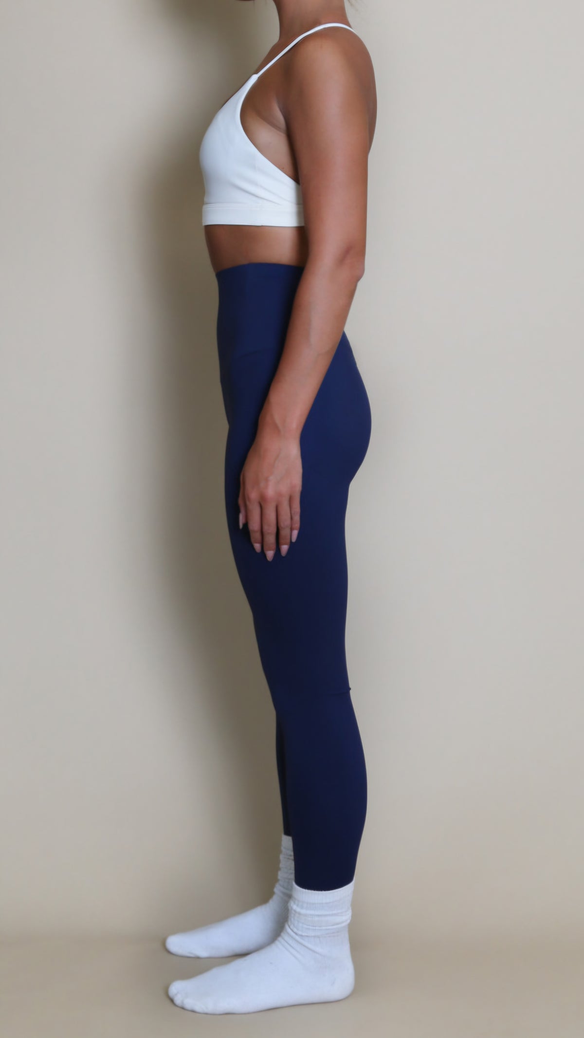 TALIA - High Waisted Sculpting Energy Leggings Navy