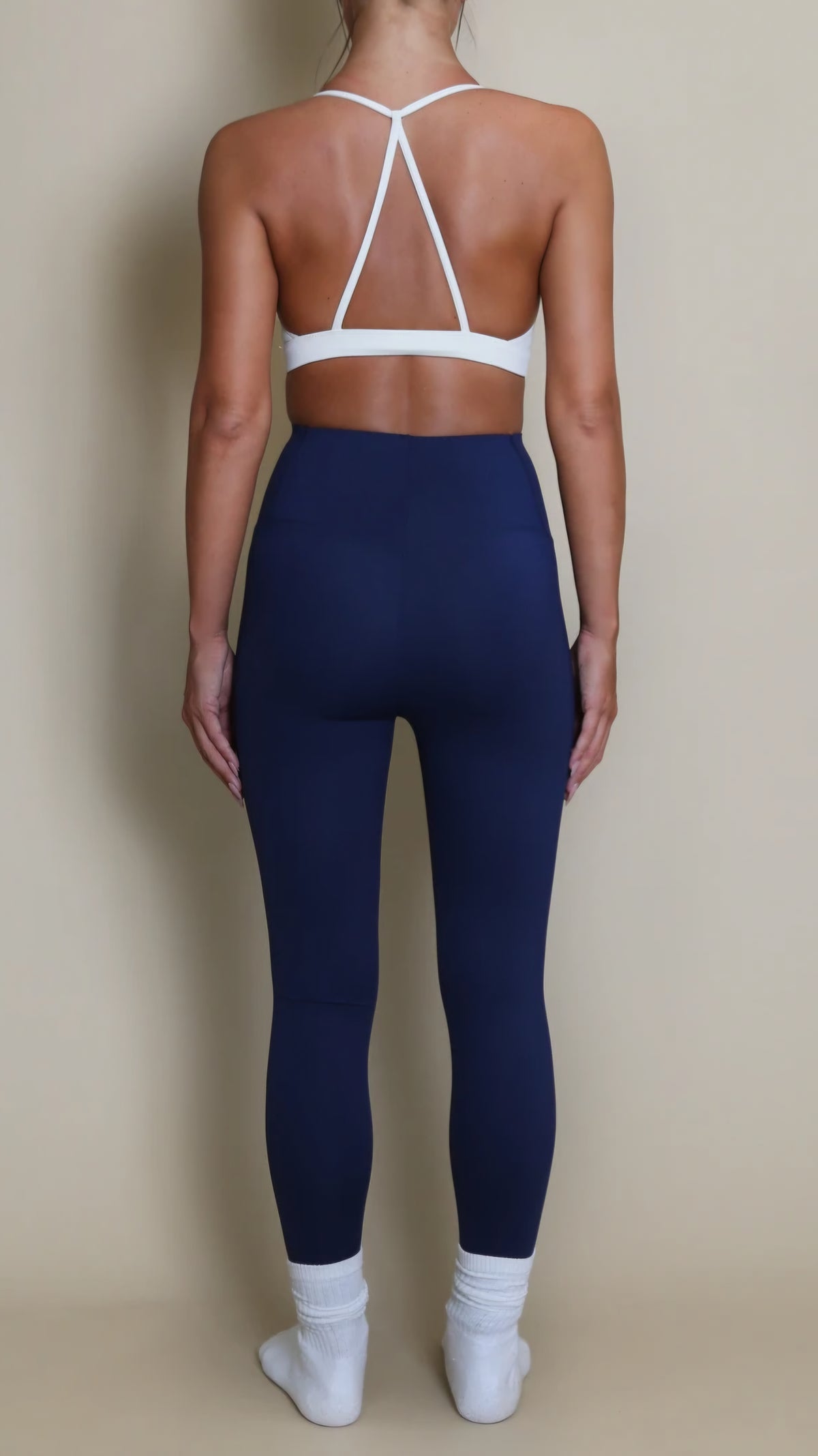 TALIA - High Waisted Sculpting Energy Leggings Navy