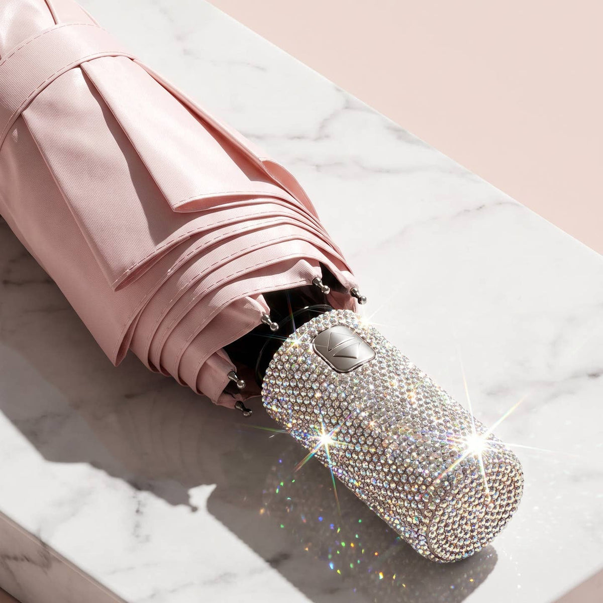 THE GLAMOUR SHADE - Crystal Umbrella Pink