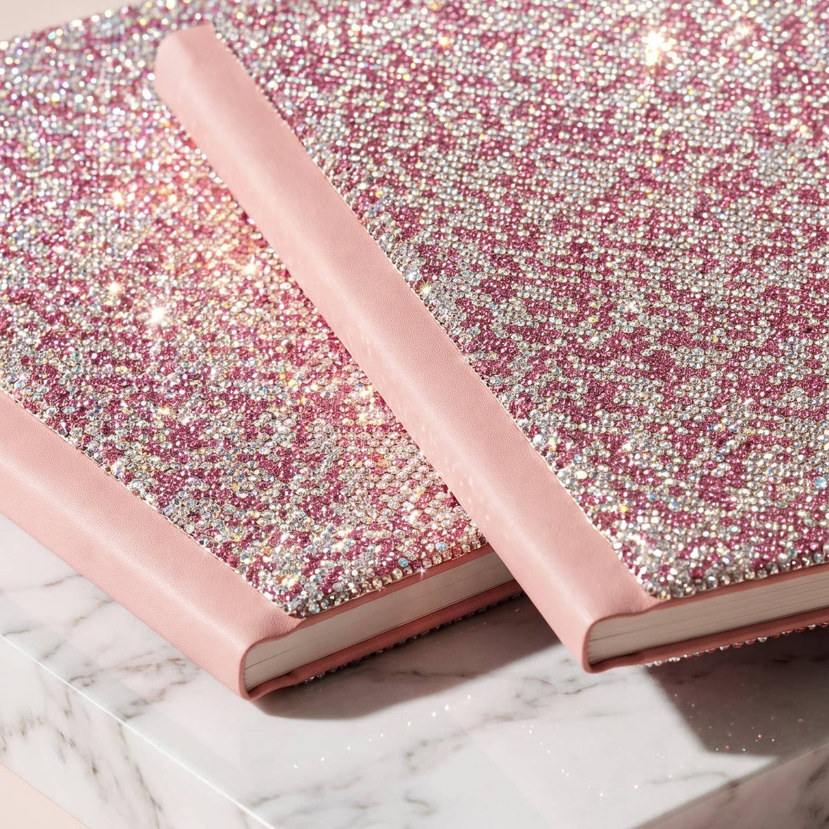 THE SPARKLE & SCRIPT - A5 Crystal Notebook Pink