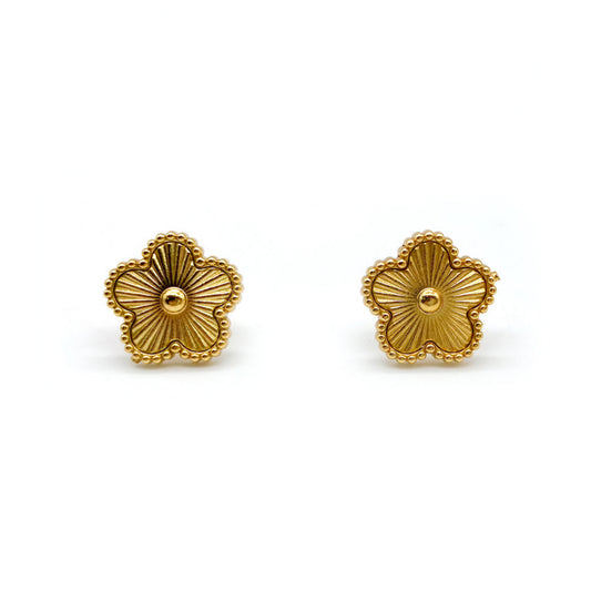 CLOVER - Gold Stud Earrings