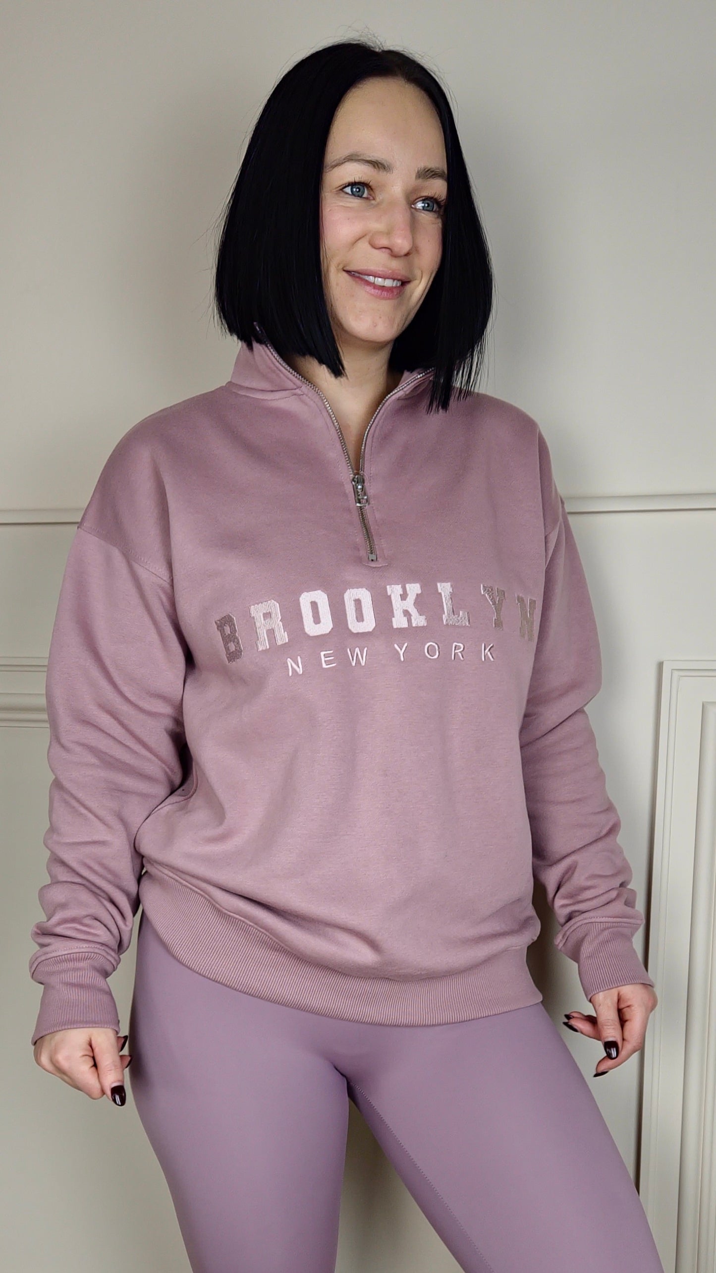 BROOKLYN - Half Zip Sweatshirt Maeve