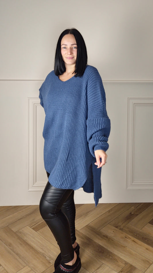 KARIS - Oversized Knitted Jumper (Curve)
