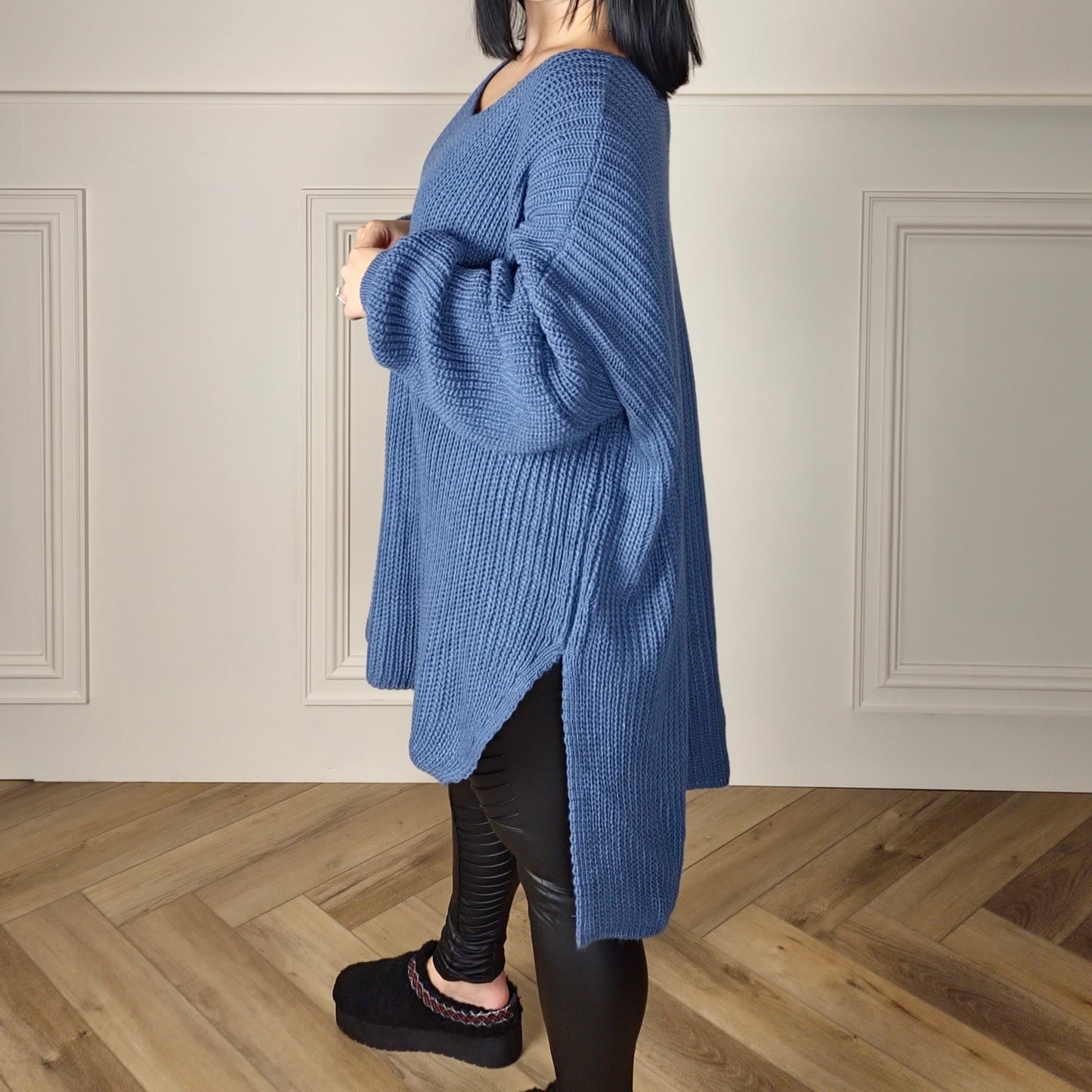 KARIS - Oversized Knitted Jumper (Curve)
