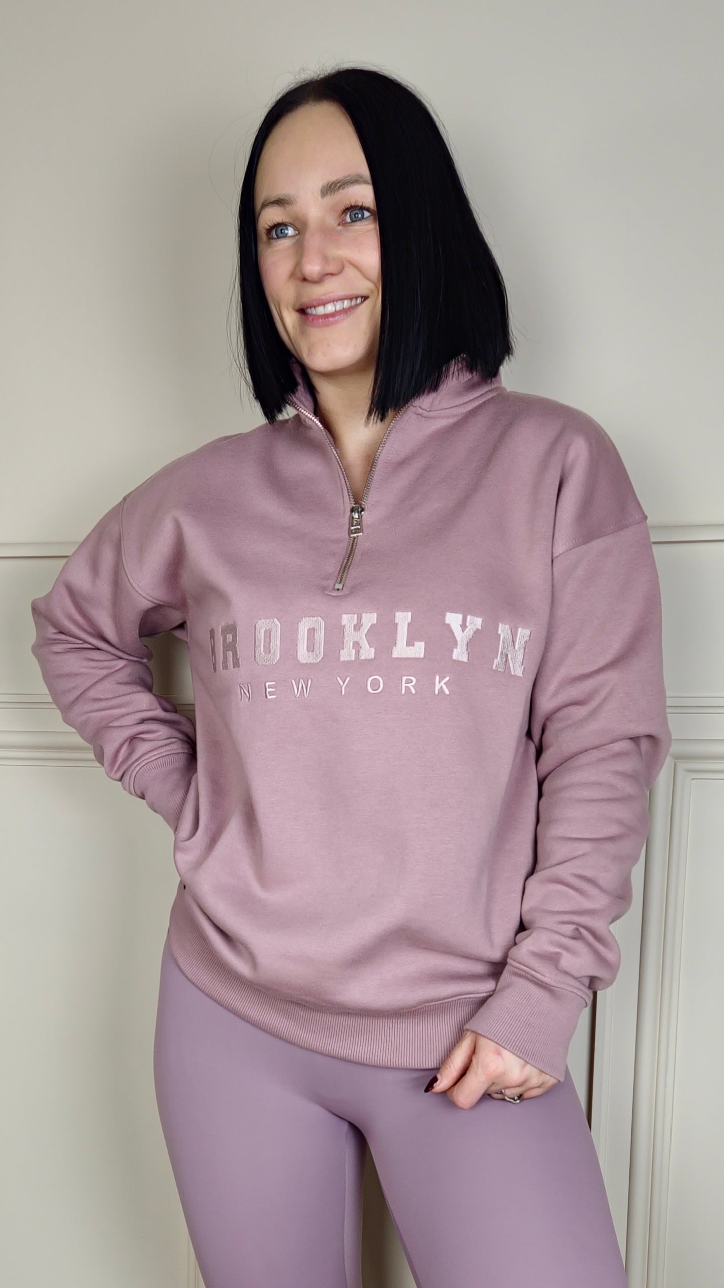 BROOKLYN - Half Zip Sweatshirt Maeve
