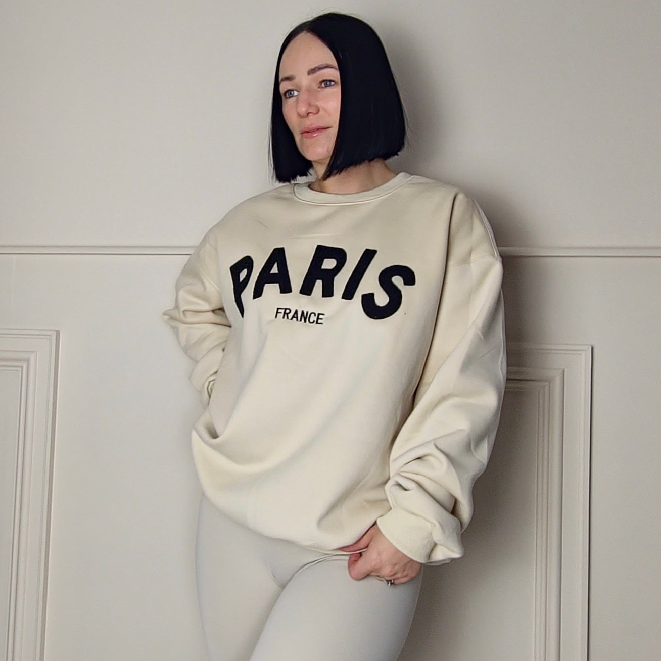 PARIS - Embossed Slogan Jumper