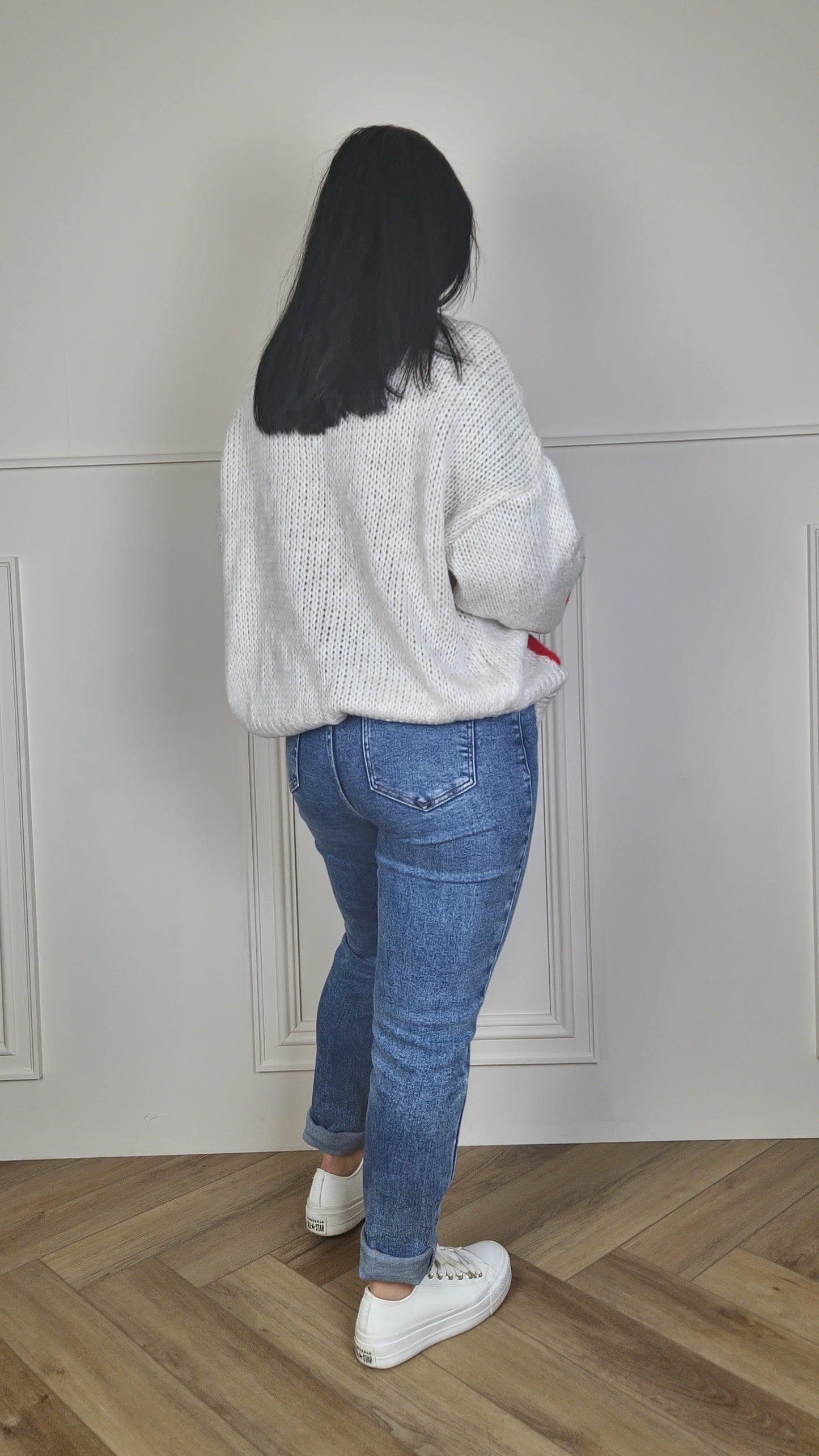CHERRY - Tie Front Cardigan Cream