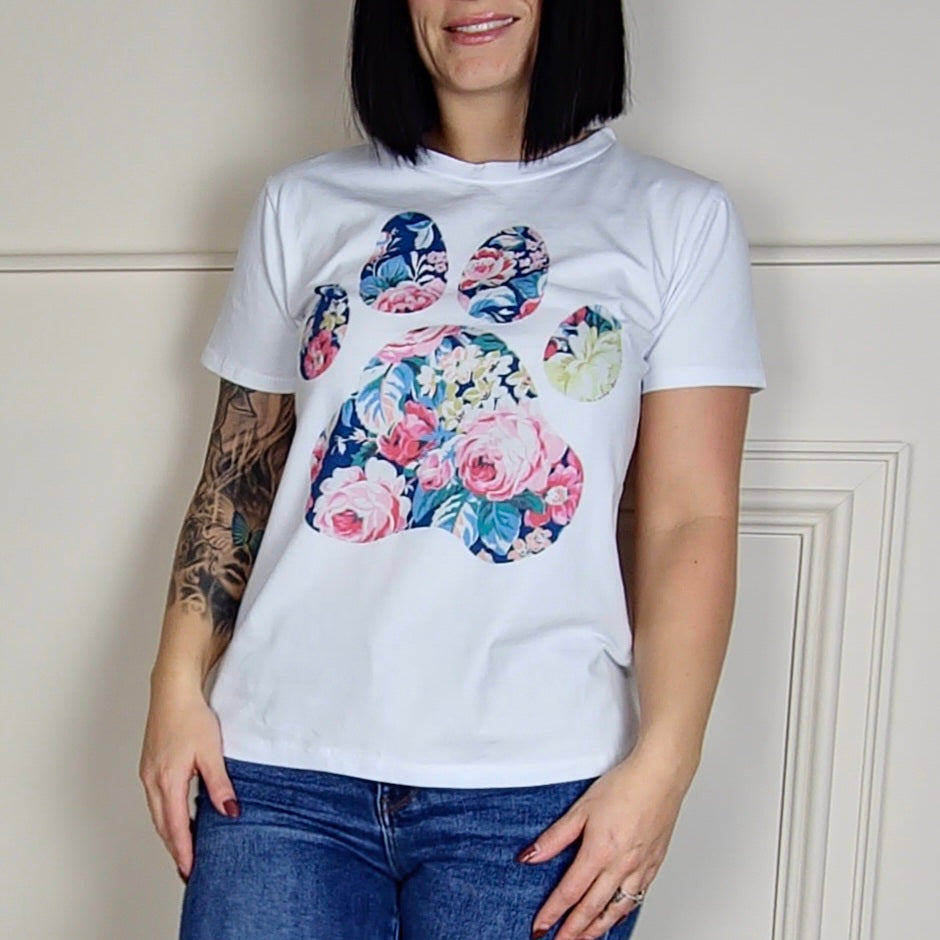 KORINA - Large Paw Print Graphic Tee
