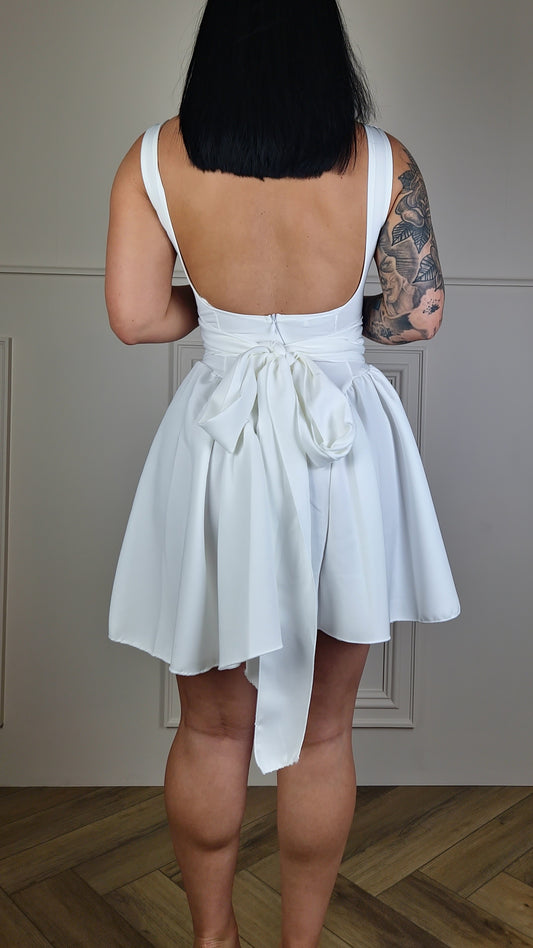 LAURA - Bow Back Skater Dress