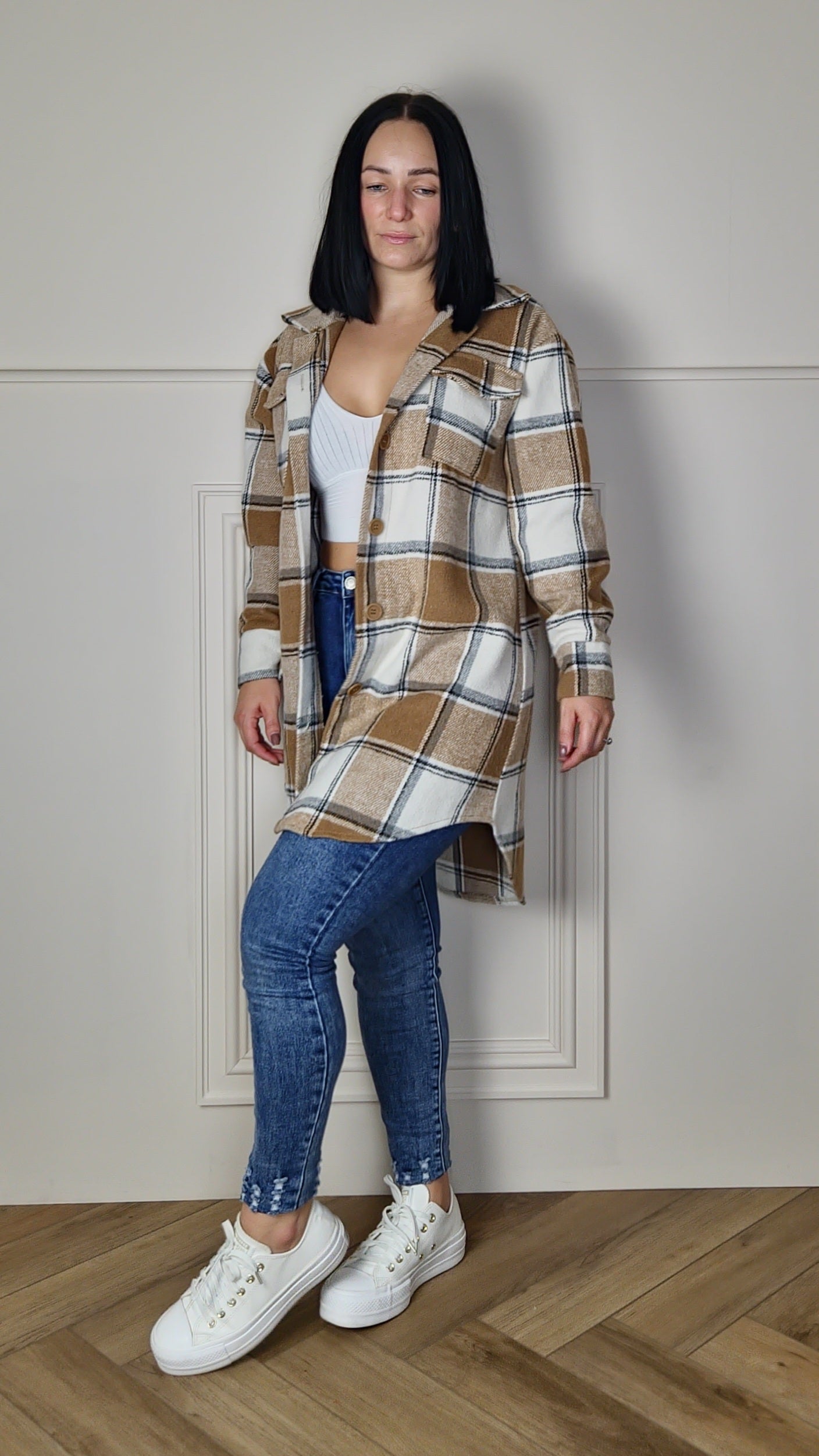 MOLLY - Long Tartan Shirt