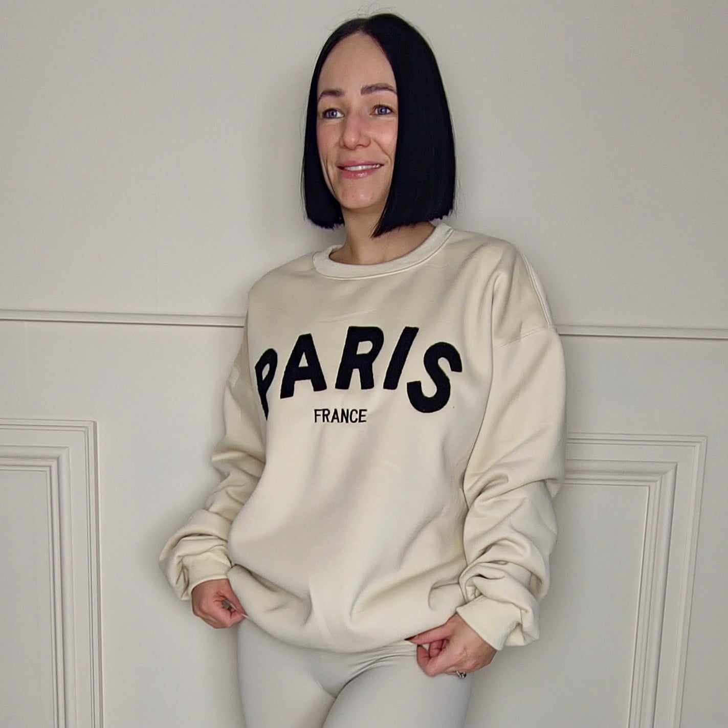 PARIS - Embossed Slogan Jumper