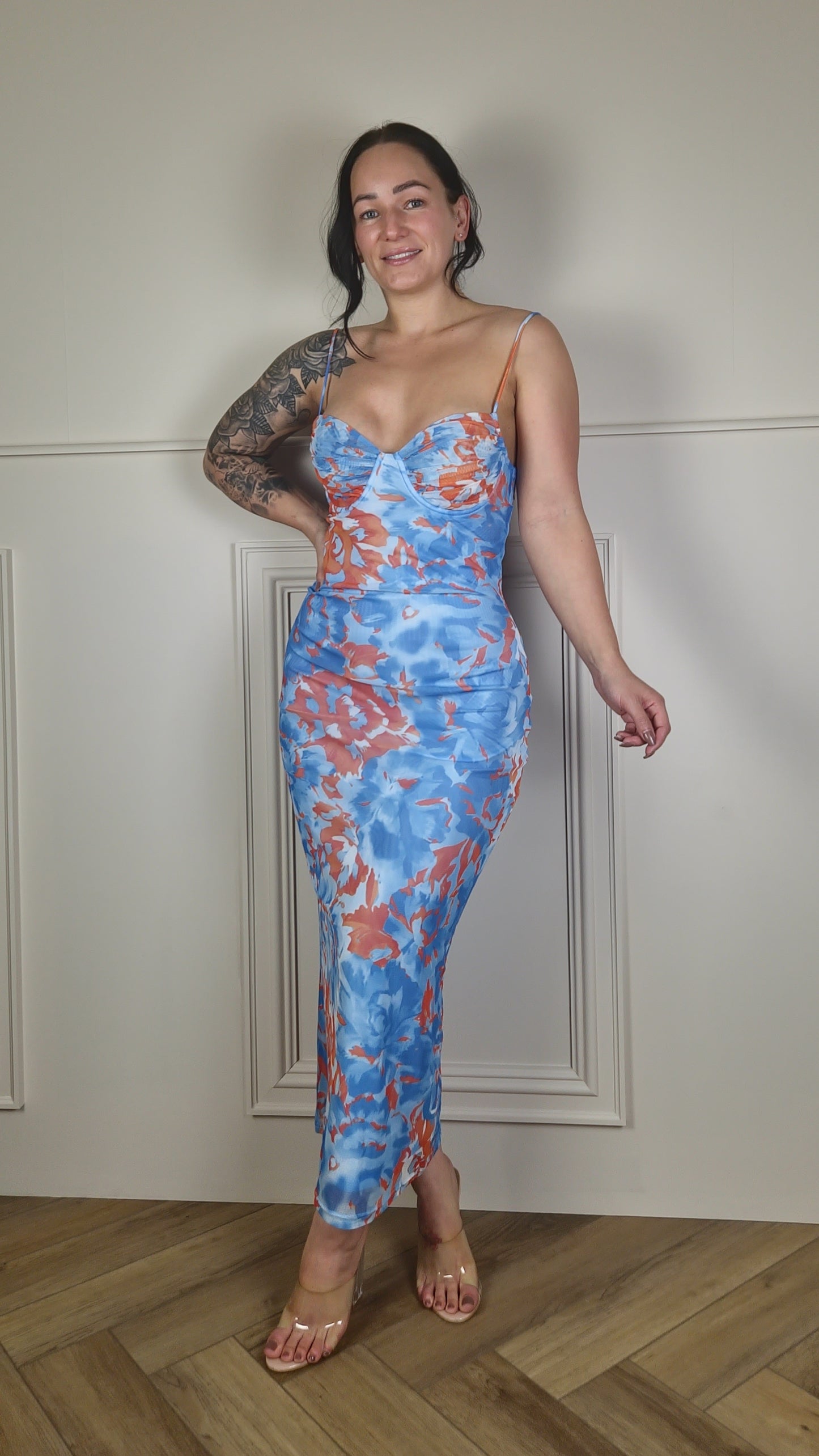 ROWAN - Tie Dye Print Midi Dress