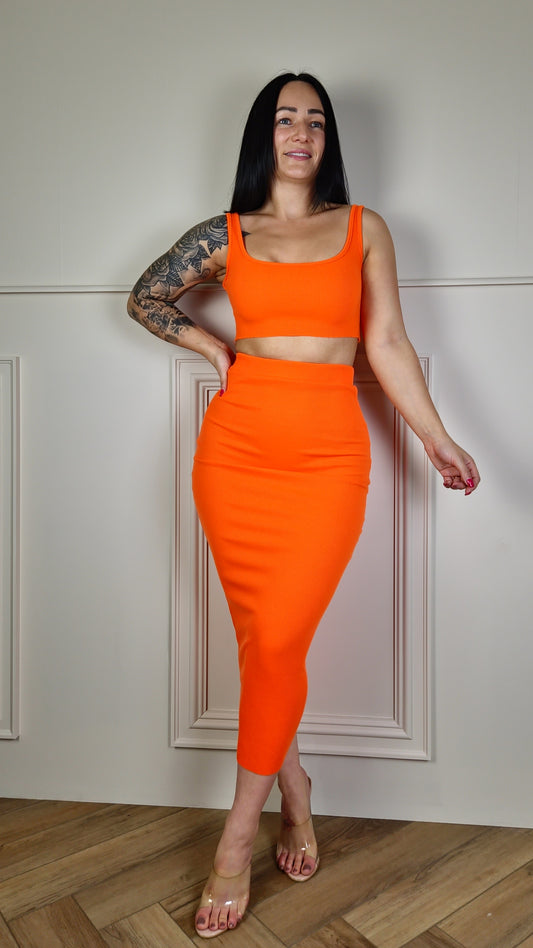 LOTTIE - Fitted Midi Two Piece