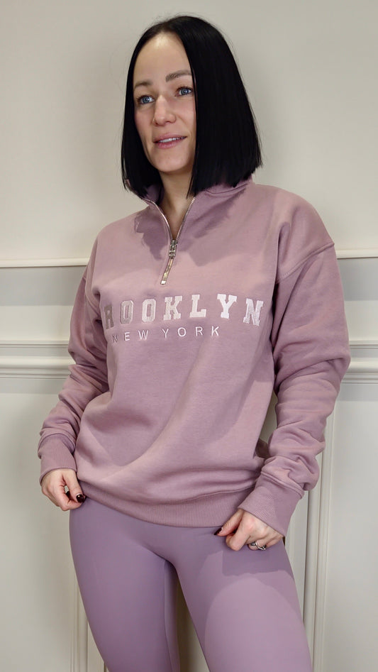 BROOKLYN - Half Zip Sweatshirt Maeve