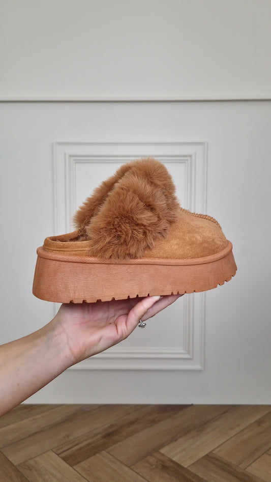 BELLA - Slippers Chestnut