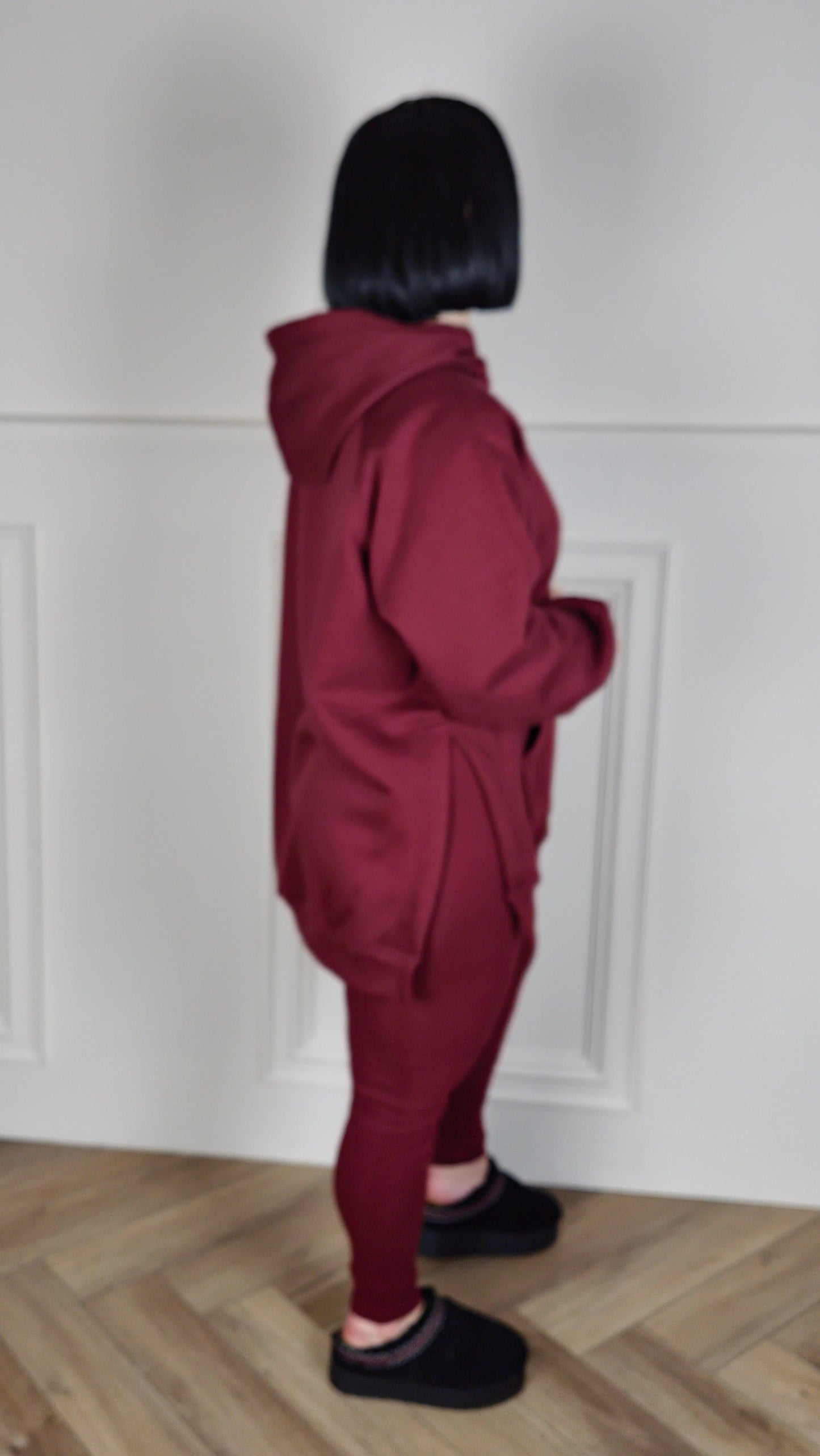 GEORGIE - Oversized Split Sides Hoodie & Leggings