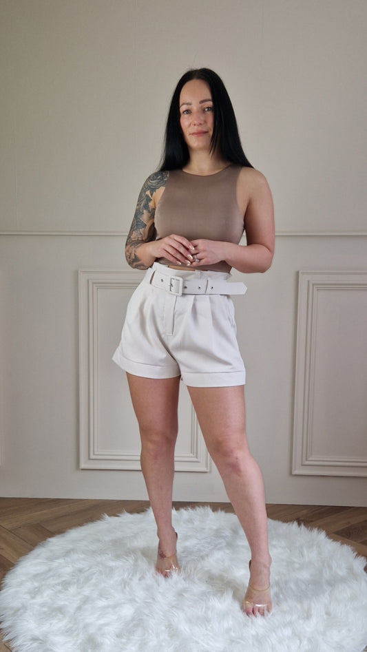LUCINDA - Belted Shorts