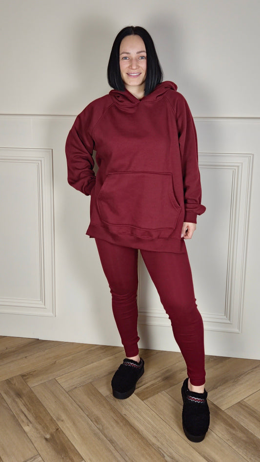 GEORGIE - Oversized Split Sides Hoodie & Leggings