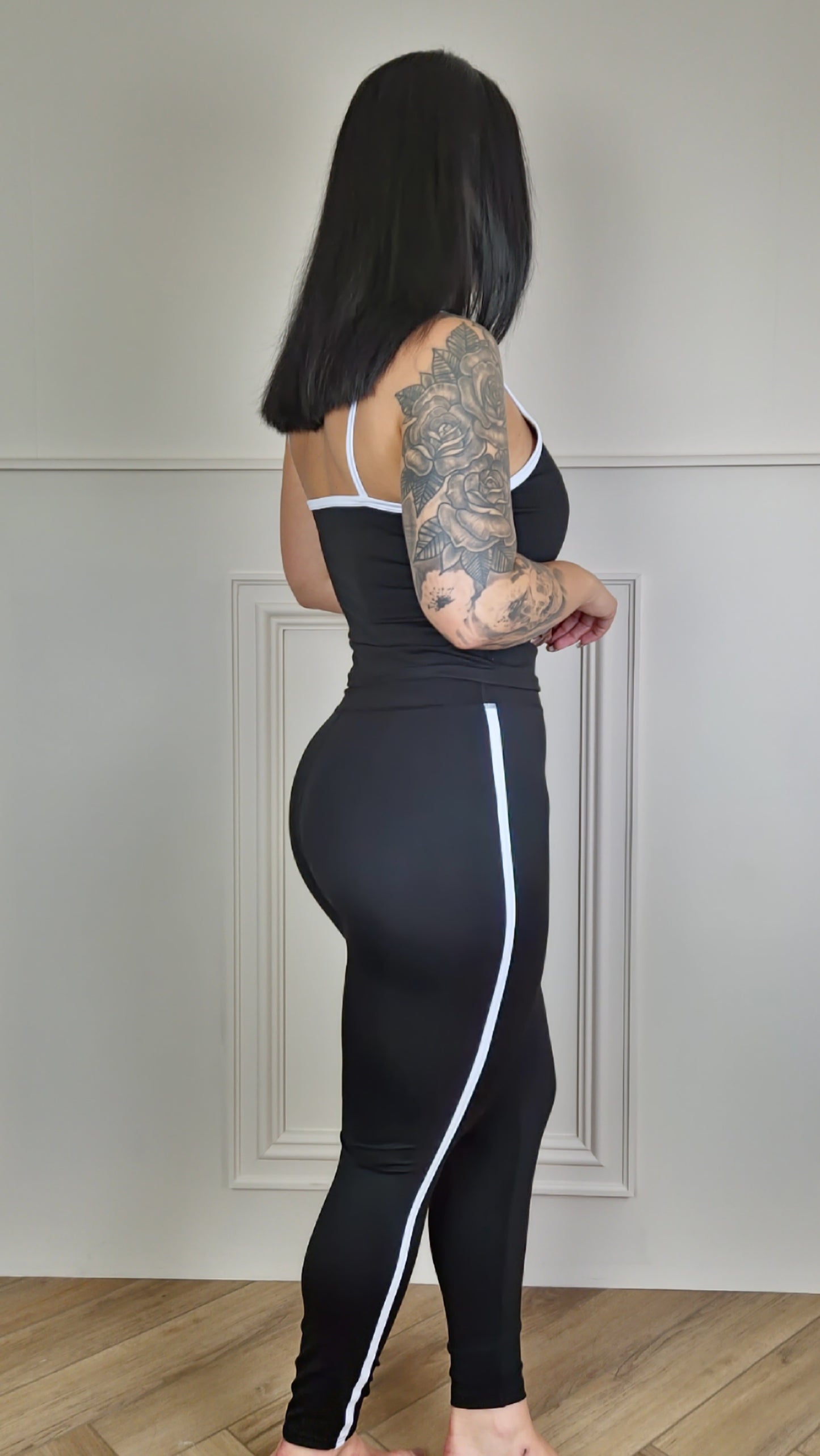 JESS - Contrast Panel Top & Leggings