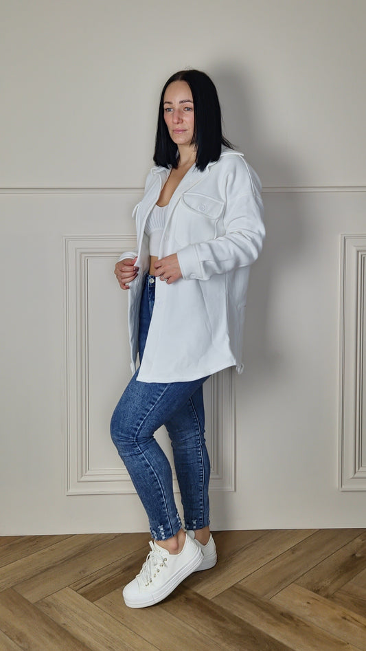 RITA - Casual Cotton Blend Shacket