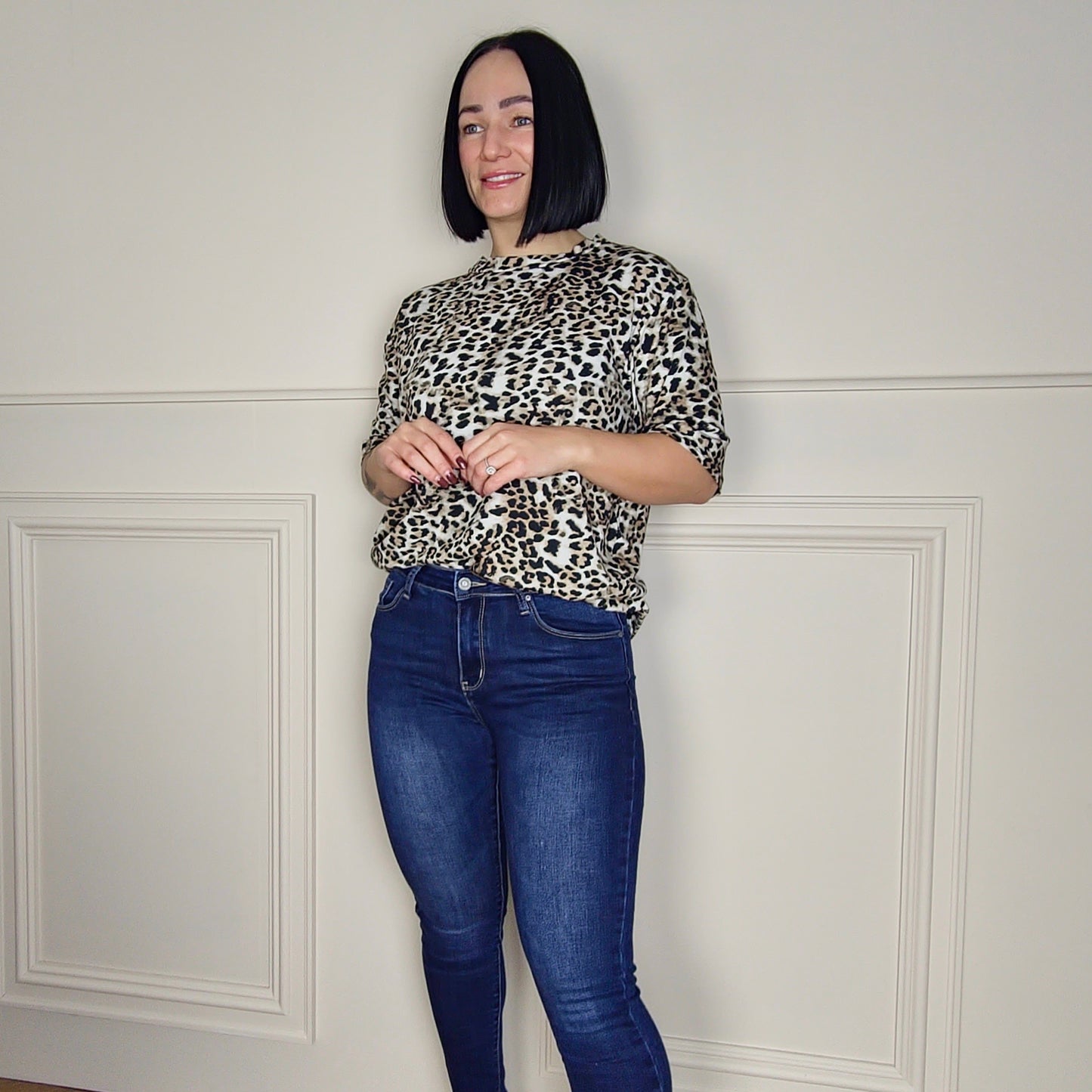 SYDNEY - Leopard Print T-Shirt 100% Cotton