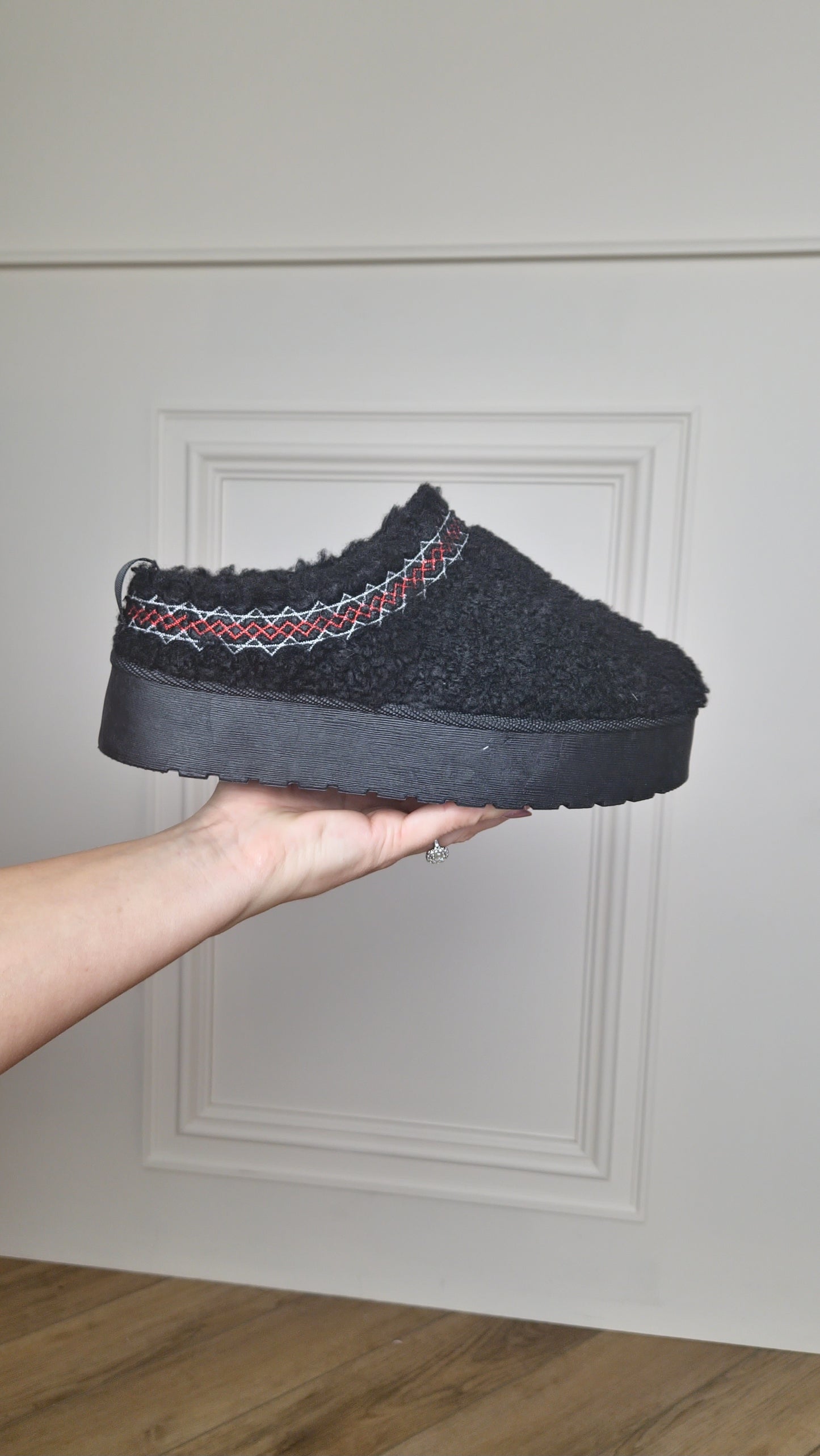 AZTEC - Teddy Fur Platform Shoe