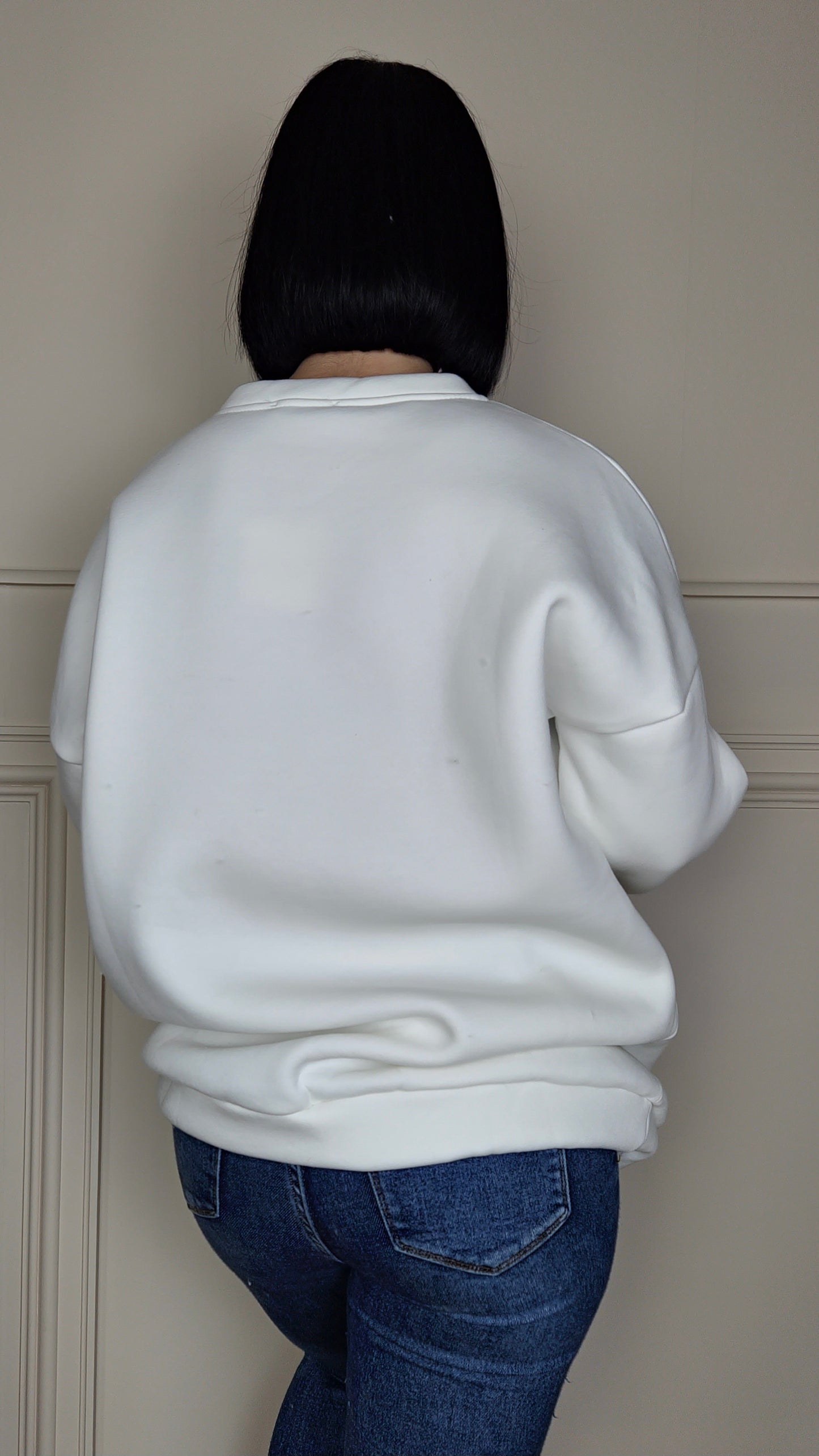 LOVE Graphic Fleece Lined Jumper Wine