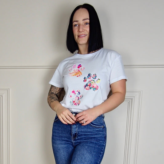 ZIVA - Paw Print Graphic Tee